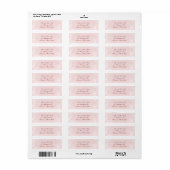  Gardenia retouradres label (Full Sheet)