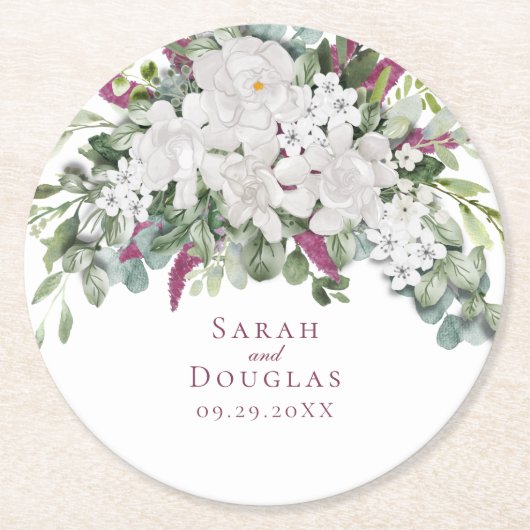 Gardenia/Snapdragon Paars Onderzetter (Voorkant)