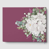 Gardenia/Snapdragon Paars Wedding Gastenboek (Achterkant)