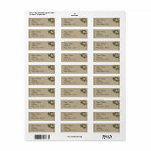  Gardenia Trouwlabel Etiket (Full Sheet)