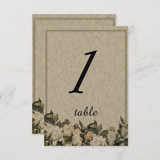 Gardenia Trouwtafel kaart (Voorkant / Achterkant)