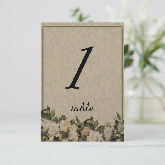  Gardenia Trouwtafel kaart (Staand voorkant)