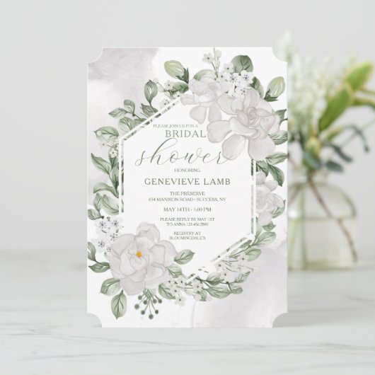 Gardenia-Vrijgezellenfeest Kaart (Staand voorkant)