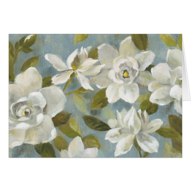 Gardenias op Slate Blue (Voorkant Horizontaal)