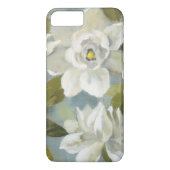 Gardenias op Slate Blue Case-Mate iPhone Case (Achterkant)