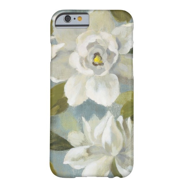 Gardenias op Slate Blue Case-Mate iPhone Case (Achterkant)