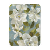 Gardenias op Slate Blue Magneet (Verticaal)