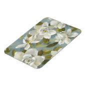 Gardenias op Slate Blue Magneet (Linkerzijde)