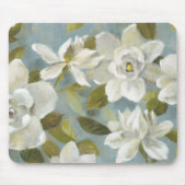 Gardenias op Slate Blue Muismat (Voorkant)
