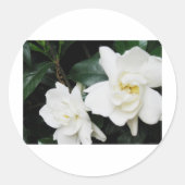 Gardenias Ronde Sticker (Voorkant)
