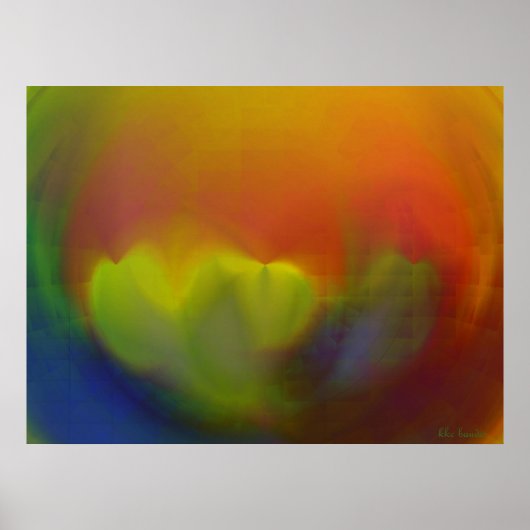 Gardenias under Glass Poster (Voorkant)