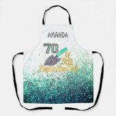 Gardening 70e B-dag, gepersonaliseerde All-Over Pr Schort (Voorkant)