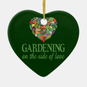 Gardening aan de kant van de liefde keramisch ornament