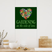Gardening aan de zijkant van de liefde poster (Keuken)