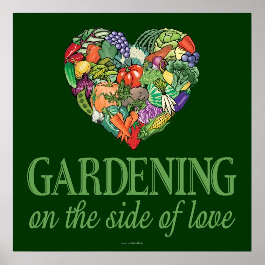 Gardening aan de zijkant van de liefde poster (Voorkant)