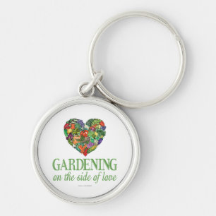 Gardening aan de zijkant van de liefde sleutelhanger