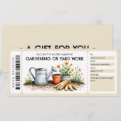 Gardening and Yard Work Certificate Kaart (Voorkant / Achterkant)
