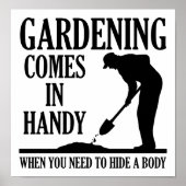 Gardening Body Funny Poster (Voorkant)
