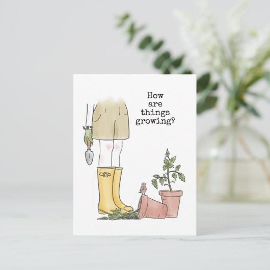 Gardening Briefkaart (Staand voorkant)