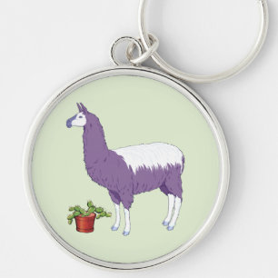Gardening Cactus Plant Llama Sleutelhanger