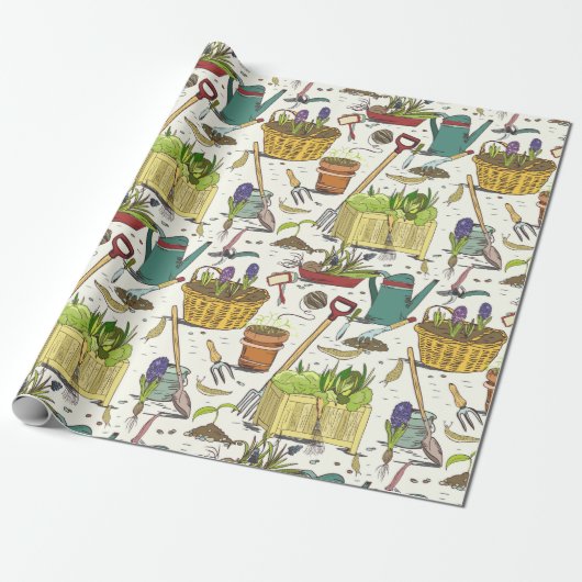 Gardening Cadeaupapier (Uitgerold)