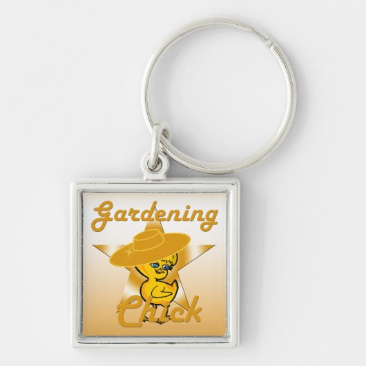 Gardening Chick #10 Sleutelhanger (Voorkant)