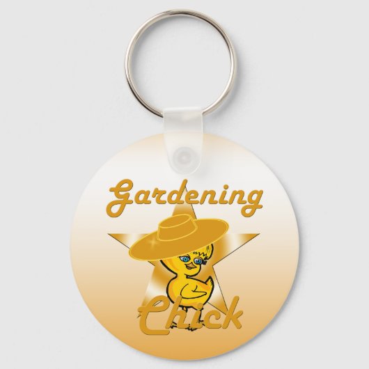 Gardening Chick #10 Sleutelhanger (Voorkant)