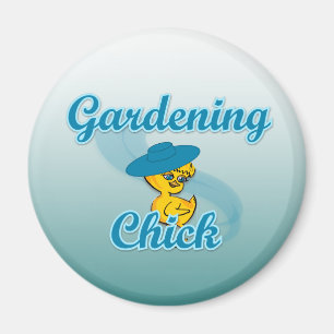 Gardening Chick #3 Magneet