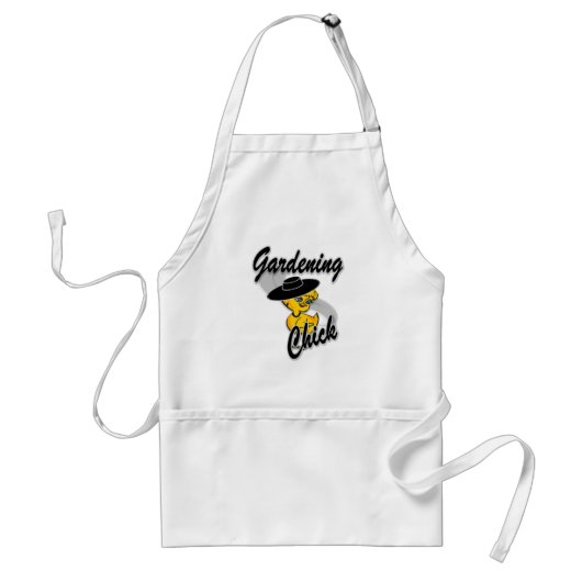 Gardening Chick #4 Standaard Schort (Voorkant)