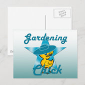 Gardening Chick #7 Briefkaart (Voorkant / Achterkant)