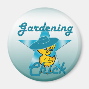 Gardening Chick #7 Magneet