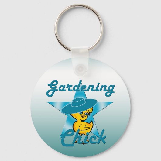 Gardening Chick #7 Sleutelhanger (Voorkant)