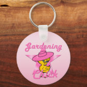 Gardening Chick #8 Sleutelhanger (Voorkant)