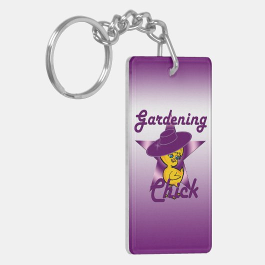 Gardening Chick #9 Sleutelhanger (Voorkant Links)