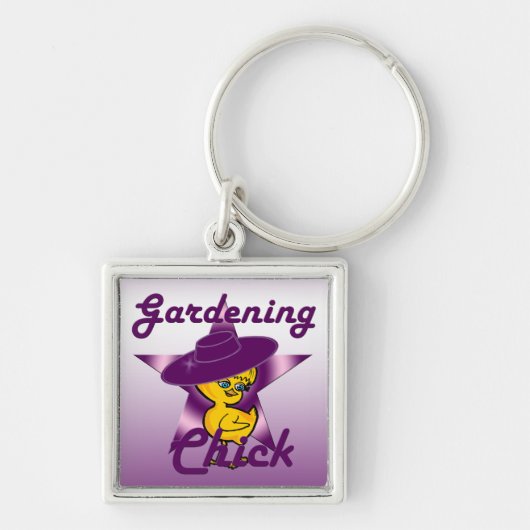 Gardening Chick #9 Sleutelhanger (Voorkant)