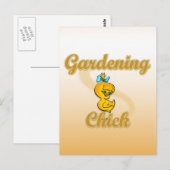 Gardening Chick Briefkaart (Voorkant / Achterkant)
