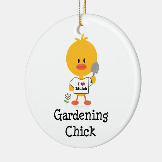 Gardening Chick Ornament (Links)