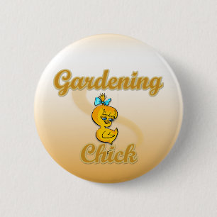 Gardening Chick Ronde Button 5,7 Cm