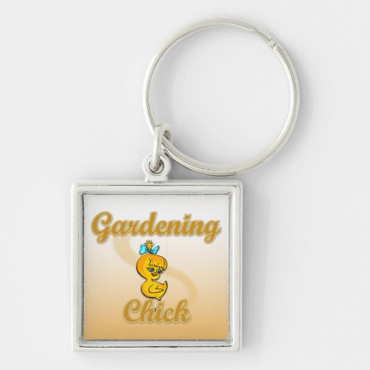 Gardening Chick Sleutelhanger (Voorkant)