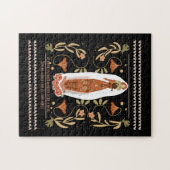 Gardening Citaat Floral Folk Art Legpuzzel (Horizontaal)