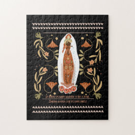 Gardening Citaat Floral Folk Art Legpuzzel