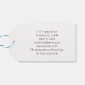 Gardening Crown Boho Chic Waterverf Tools Flowers Cadeaulabel (Achterkant Horizontaal)