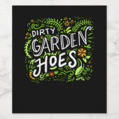 Gardening - Dirty Garden Hoes. Wijn Etiket (Enkel label)