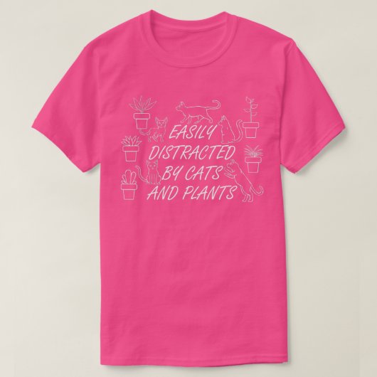 Gardening en katten t-shirt (Design voorkant)