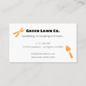 Gardening en landschapsarchitectuur visitekaartje (Achterkant)