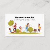 Gardening en landschapsarchitectuur visitekaartje (Voorkant)