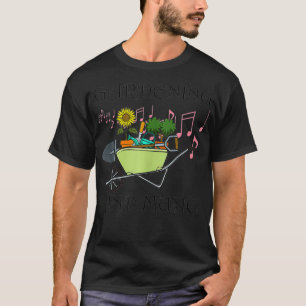 Gardening en Muzieknoten voor Gardener  T-shirt