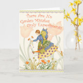 Gardening-experimenten - Wenskaart Kaart (Gele Bloem)