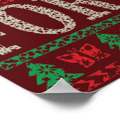 GARDENING FUNNEMENT CHRISTMAS QUOTES UGLY SWEATER POSTER (Hoek)