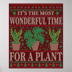 GARDENING FUNNEMENT CHRISTMAS QUOTES UGLY SWEATER POSTER